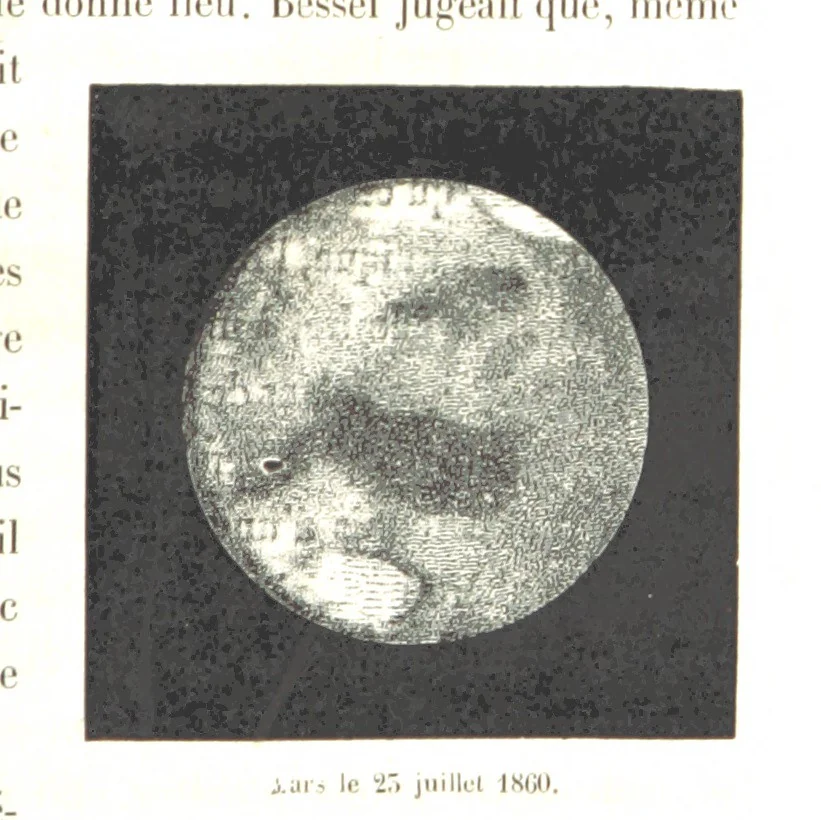 An illustration from L'Espace céleste et la nature tropicale, description physique de l'univers ... préface de M. Babinet, dessins de Yan' Dargent, 1866, leaf 547