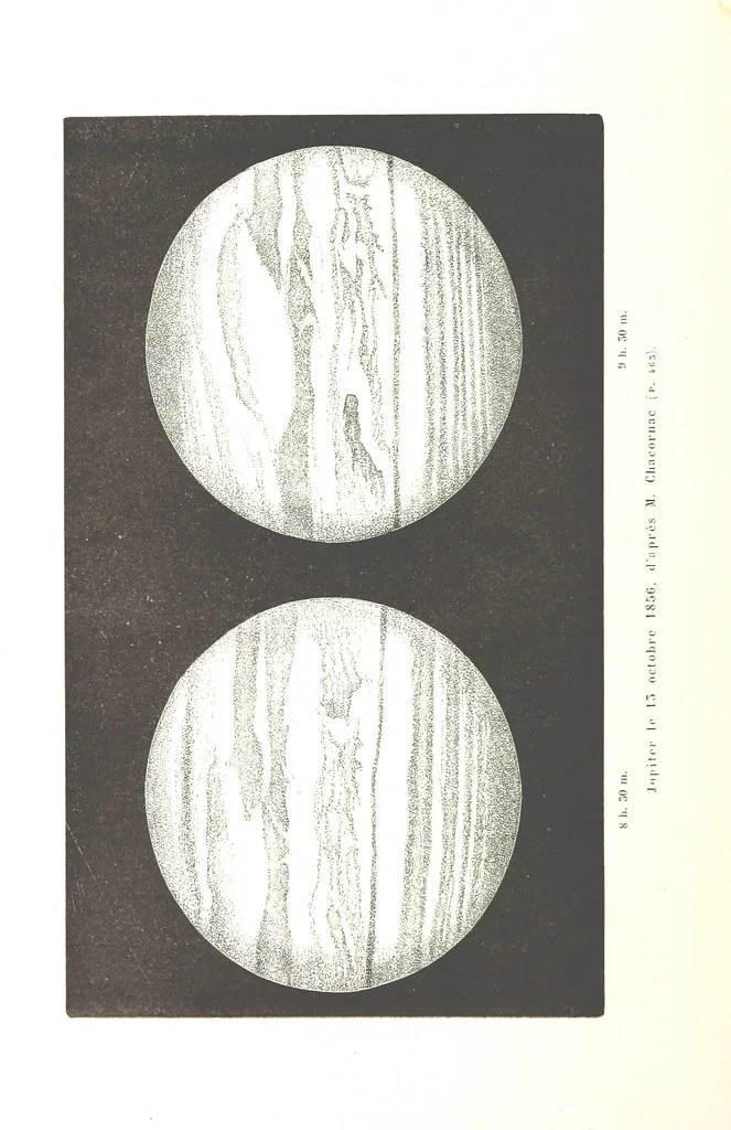 An illustration from L'Espace céleste et la nature tropicale, description physique de l'univers ... préface de M. Babinet, dessins de Yan' Dargent, 1866, leaf 550