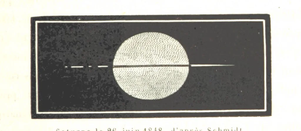 An illustration from L'Espace céleste et la nature tropicale, description physique de l'univers ... préface de M. Babinet, dessins de Yan' Dargent, 1866, leaf 563
