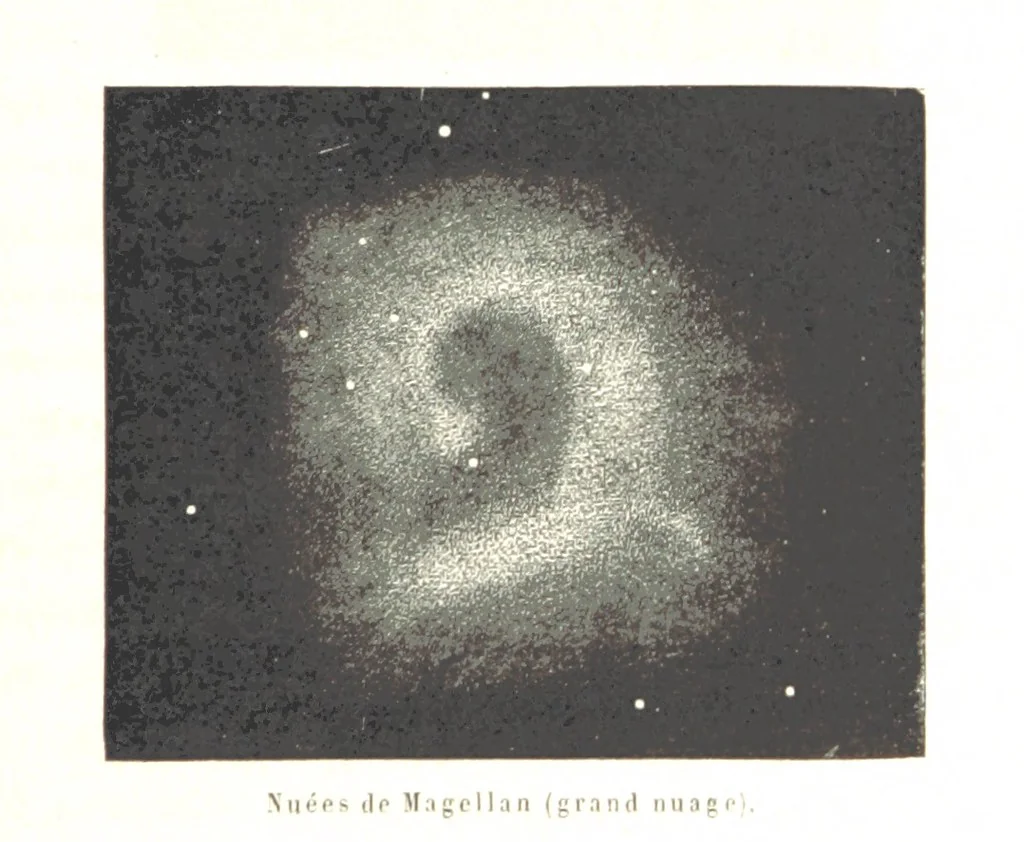 An illustration from L'Espace céleste et la nature tropicale, description physique de l'univers ... préface de M. Babinet, dessins de Yan' Dargent, 1866, leaf 57