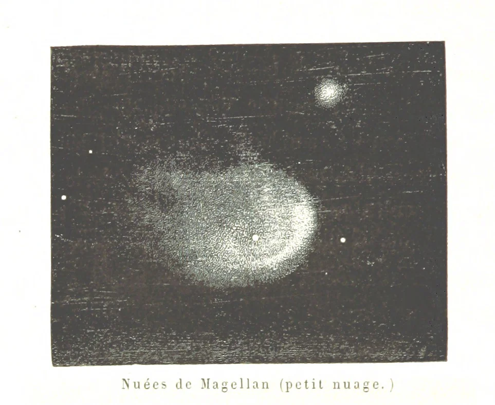 An illustration from L'Espace céleste et la nature tropicale, description physique de l'univers ... préface de M. Babinet, dessins de Yan' Dargent, 1866, leaf 58
