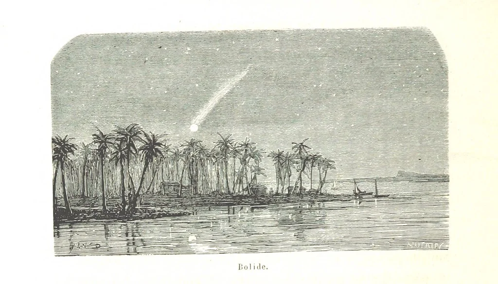 An illustration from L'Espace céleste et la nature tropicale, description physique de l'univers ... préface de M. Babinet, dessins de Yan' Dargent, 1866, leaf 604