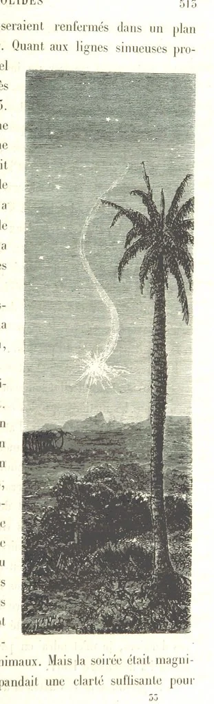 An illustration from L'Espace céleste et la nature tropicale, description physique de l'univers ... préface de M. Babinet, dessins de Yan' Dargent, 1866, leaf 607