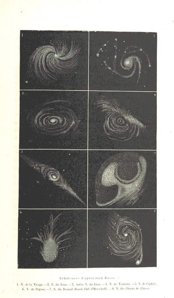 An illustration from L'Espace céleste et la nature tropicale, description physique de l'univers ... préface de M. Babinet, dessins de Yan' Dargent, 1866, leaf 645