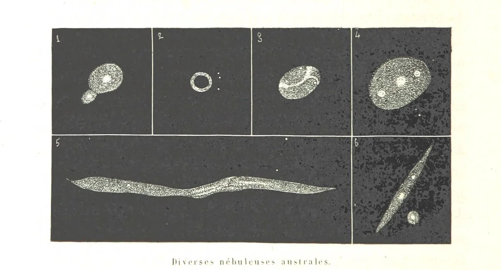 An illustration from L'Espace céleste et la nature tropicale, description physique de l'univers ... préface de M. Babinet, dessins de Yan' Dargent, 1866, leaf 650