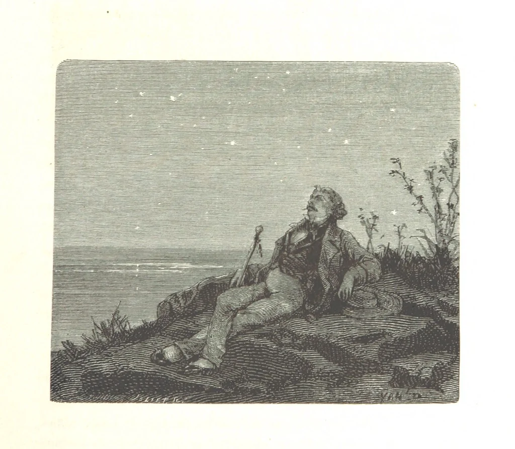 An illustration from L'Espace céleste et la nature tropicale, description physique de l'univers ... préface de M. Babinet, dessins de Yan' Dargent, 1866, leaf 77
