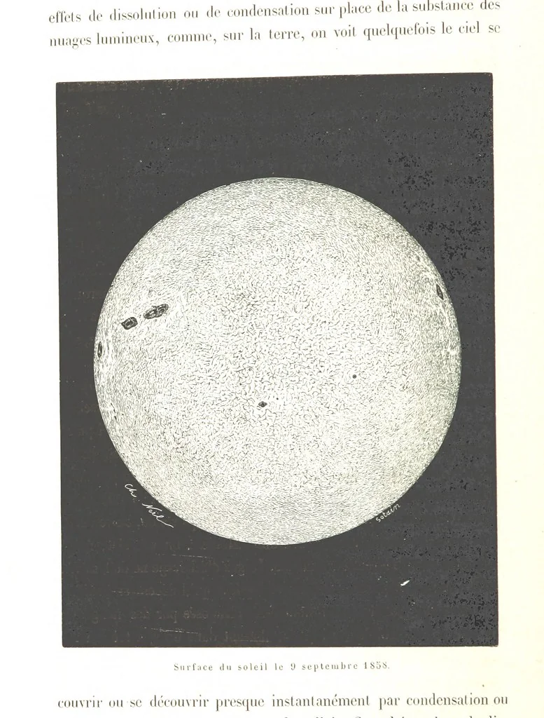 An illustration from L'Espace céleste et la nature tropicale, description physique de l'univers ... préface de M. Babinet, dessins de Yan' Dargent, 1866, leaf 86
