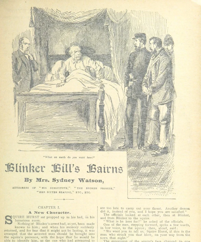 An illustration from Thrilling Life Stories for the Masses, 1892, leaf 129
