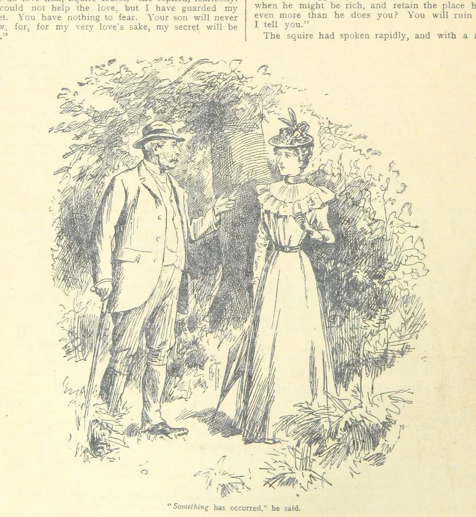 An illustration from Thrilling Life Stories for the Masses, 1892, leaf 152