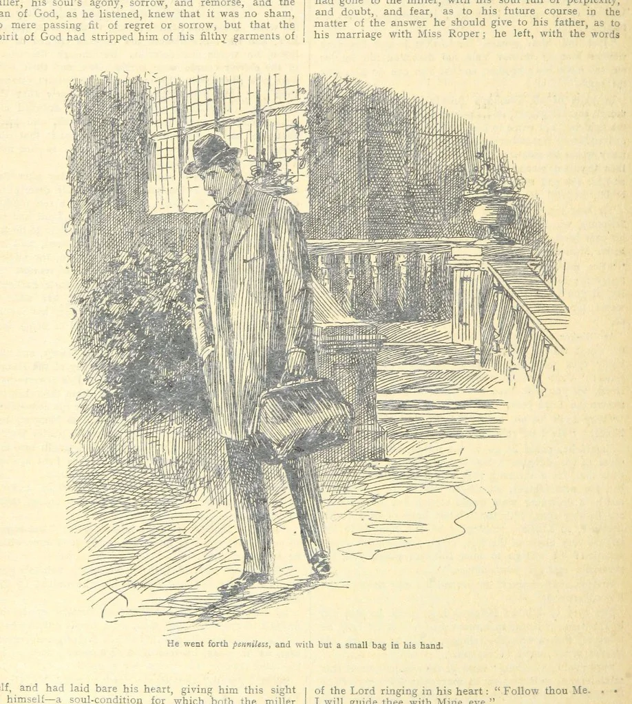An illustration from Thrilling Life Stories for the Masses, 1892, leaf 162