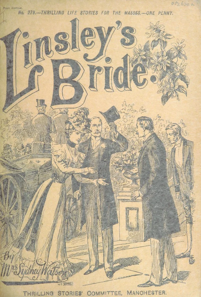 An illustration from Thrilling Life Stories for the Masses, 1892, leaf 167
