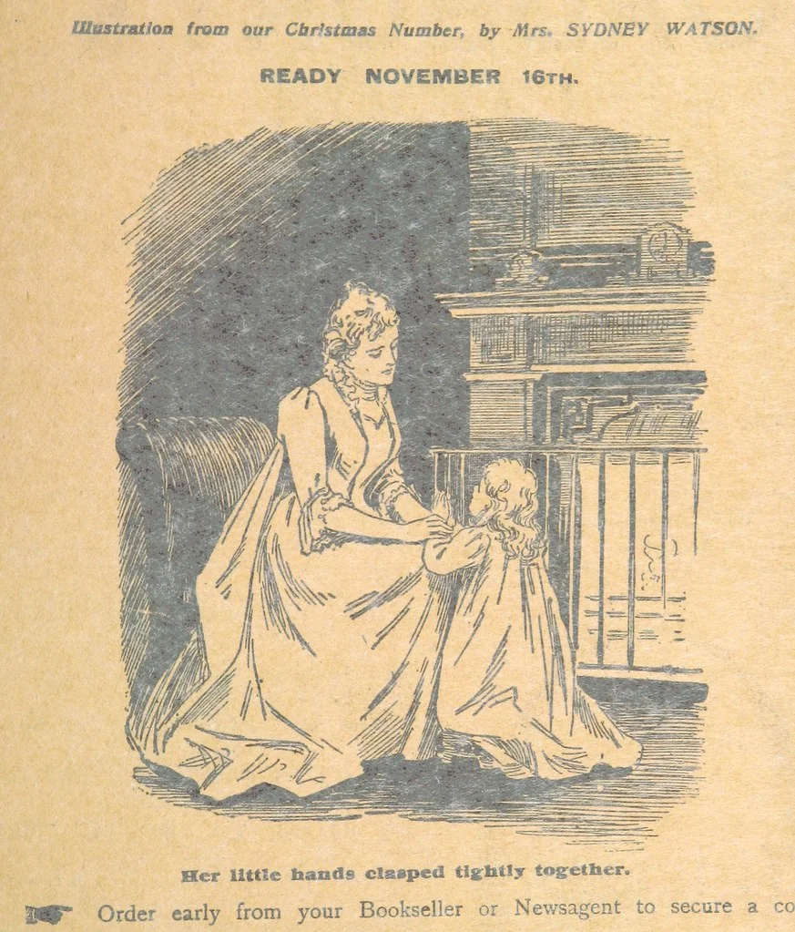 An illustration from Thrilling Life Stories for the Masses, 1892, leaf 185