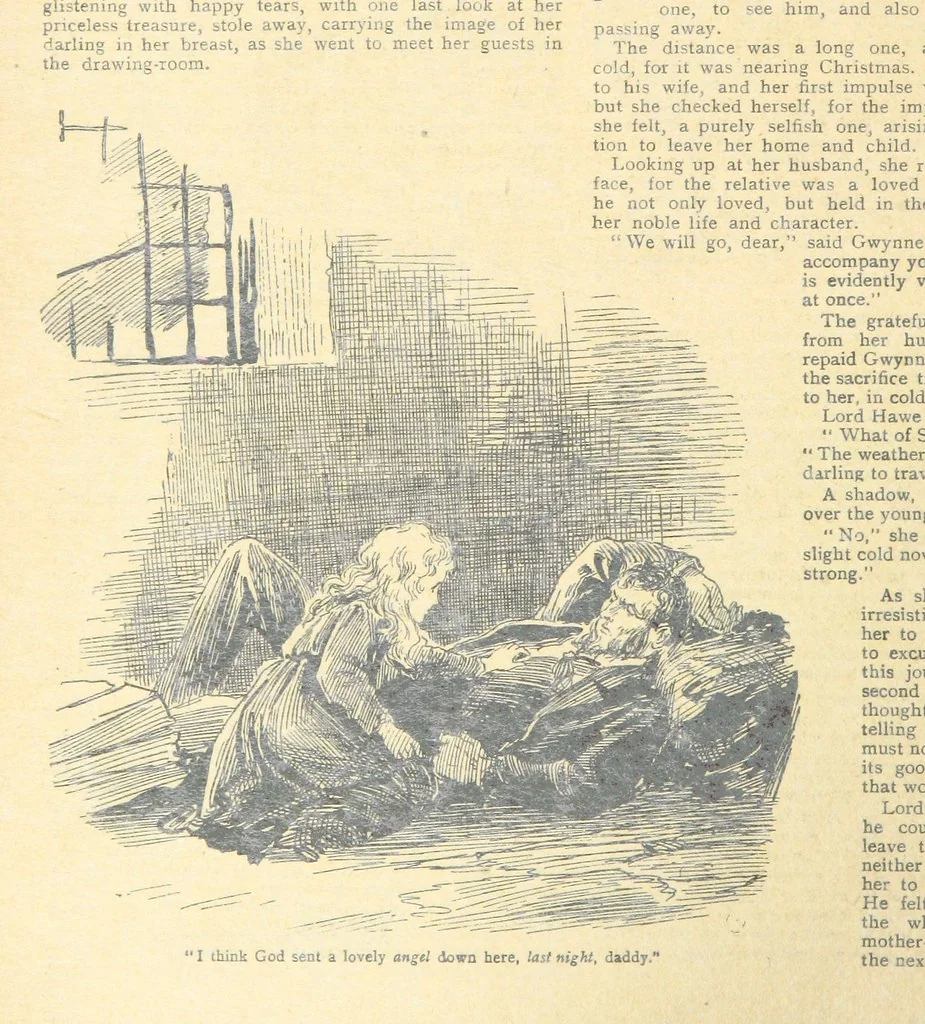 An illustration from Thrilling Life Stories for the Masses, 1892, leaf 244