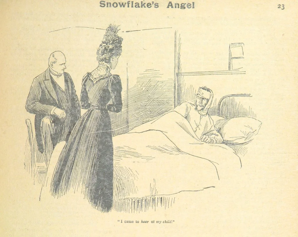 An illustration from Thrilling Life Stories for the Masses, 1892, leaf 251
