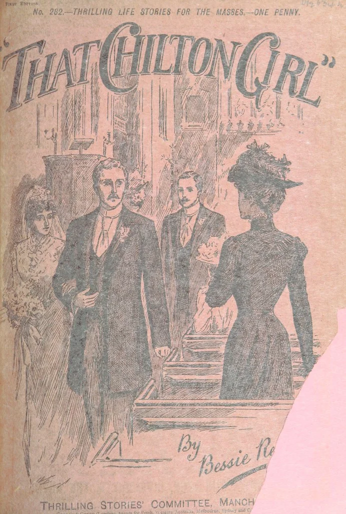 An illustration from Thrilling Life Stories for the Masses, 1892, leaf 263