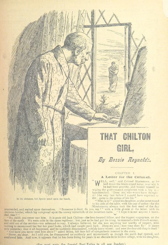 An illustration from Thrilling Life Stories for the Masses, 1892, leaf 265