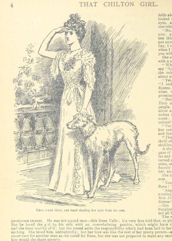 An illustration from Thrilling Life Stories for the Masses, 1892, leaf 268
