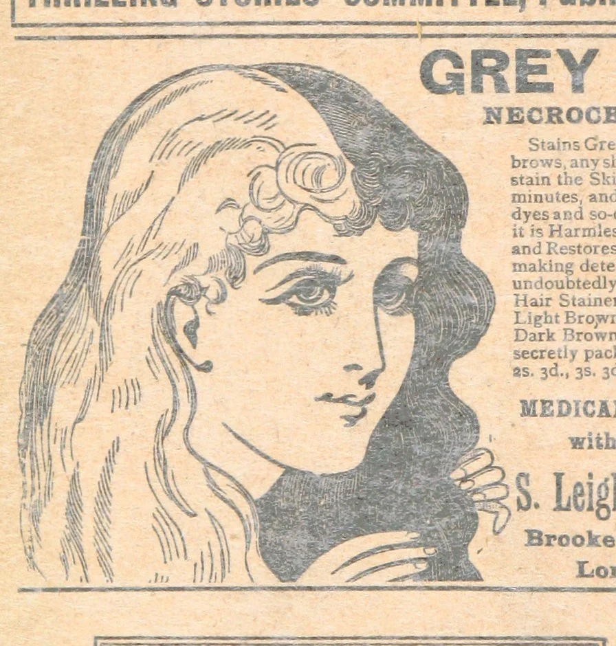 An illustration from Thrilling Life Stories for the Masses, 1892, leaf 28