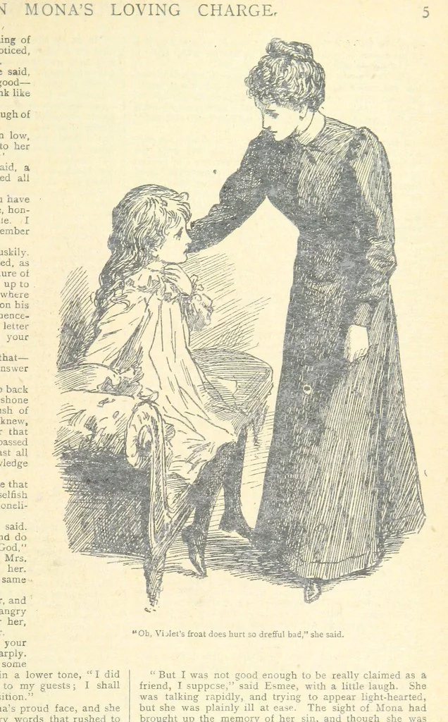 An illustration from Thrilling Life Stories for the Masses, 1892, leaf 289