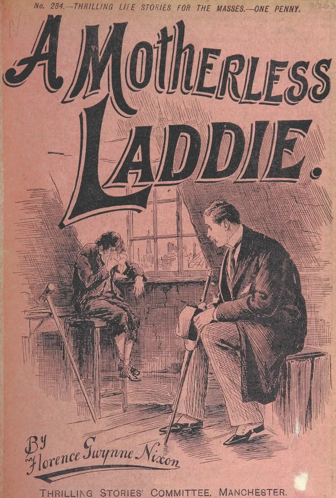 An illustration from Thrilling Life Stories for the Masses, 1892, leaf 303
