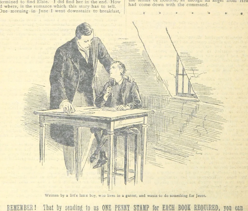 An illustration from Thrilling Life Stories for the Masses, 1892, leaf 310