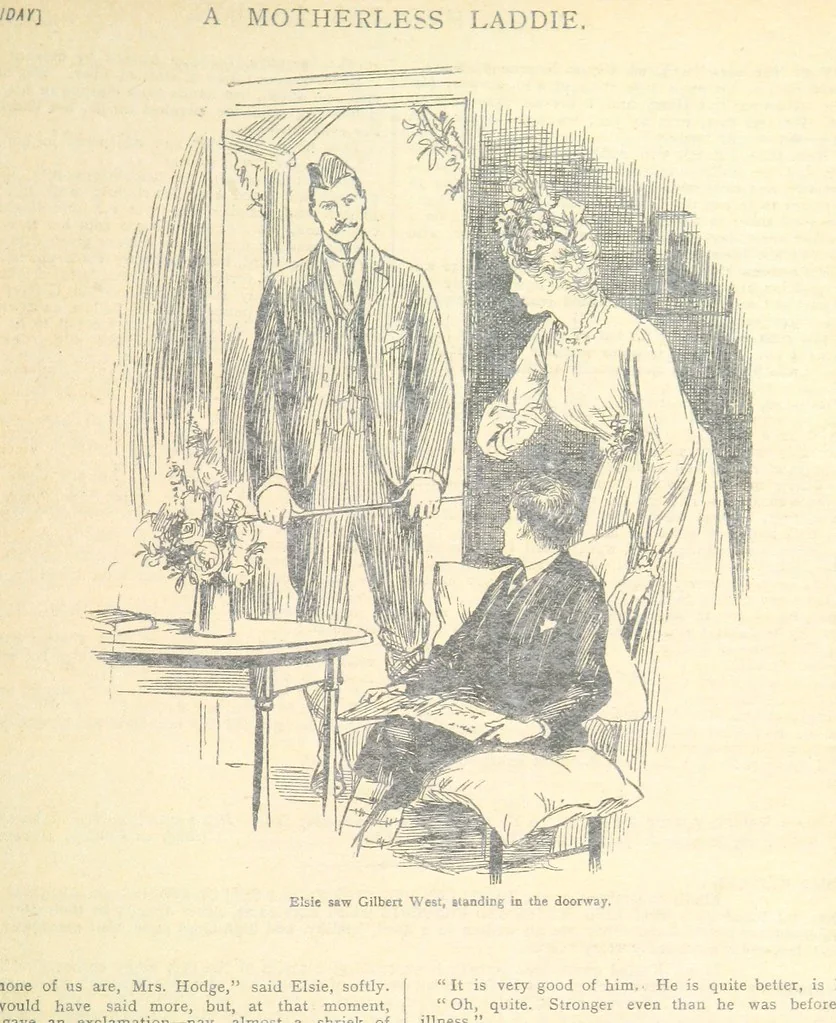 An illustration from Thrilling Life Stories for the Masses, 1892, leaf 319