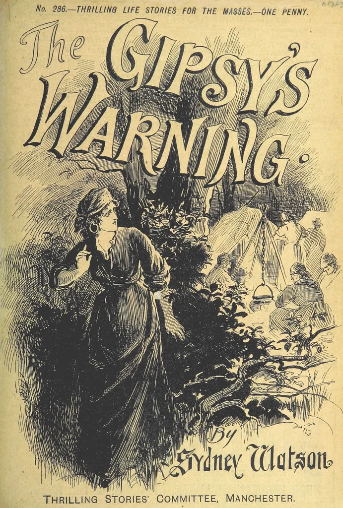An illustration from Thrilling Life Stories for the Masses, 1892, leaf 343