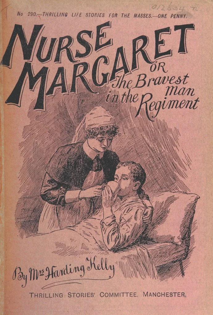 An illustration from Thrilling Life Stories for the Masses, 1892, leaf 423