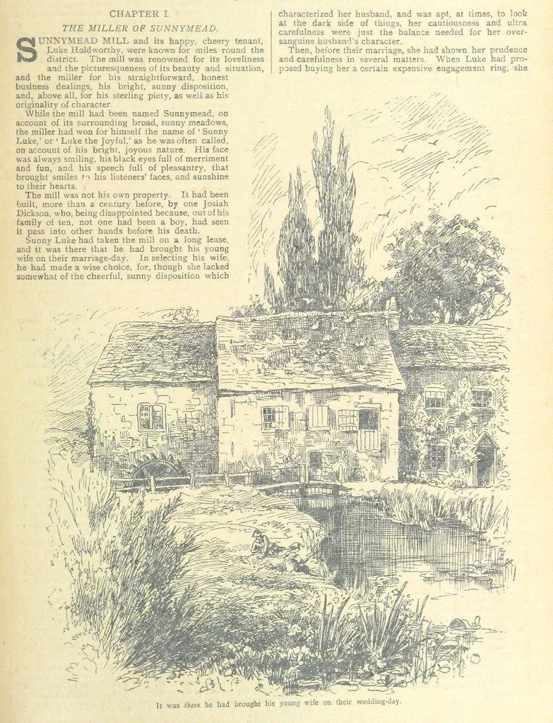 An illustration from Thrilling Life Stories for the Masses, 1892, leaf 69