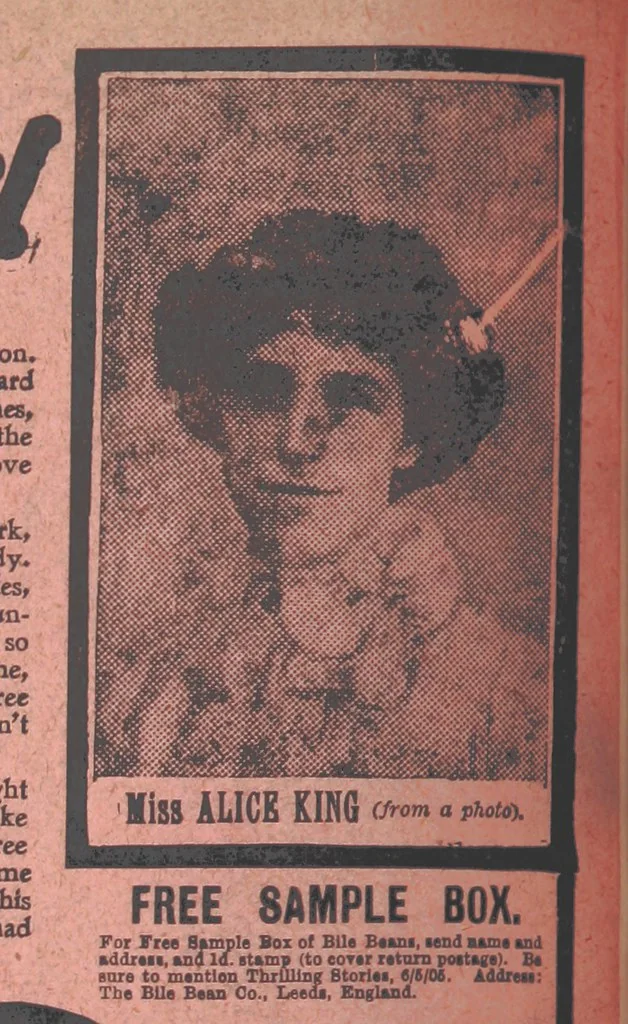 An illustration from Thrilling Life Stories for the Masses, 1892, leaf 126