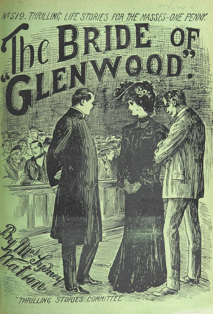 An illustration from Thrilling Life Stories for the Masses, 1892, leaf 167