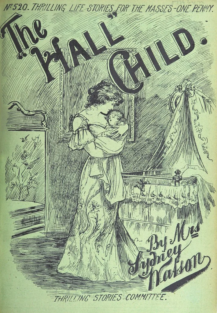 An illustration from Thrilling Life Stories for the Masses, 1892, leaf 187