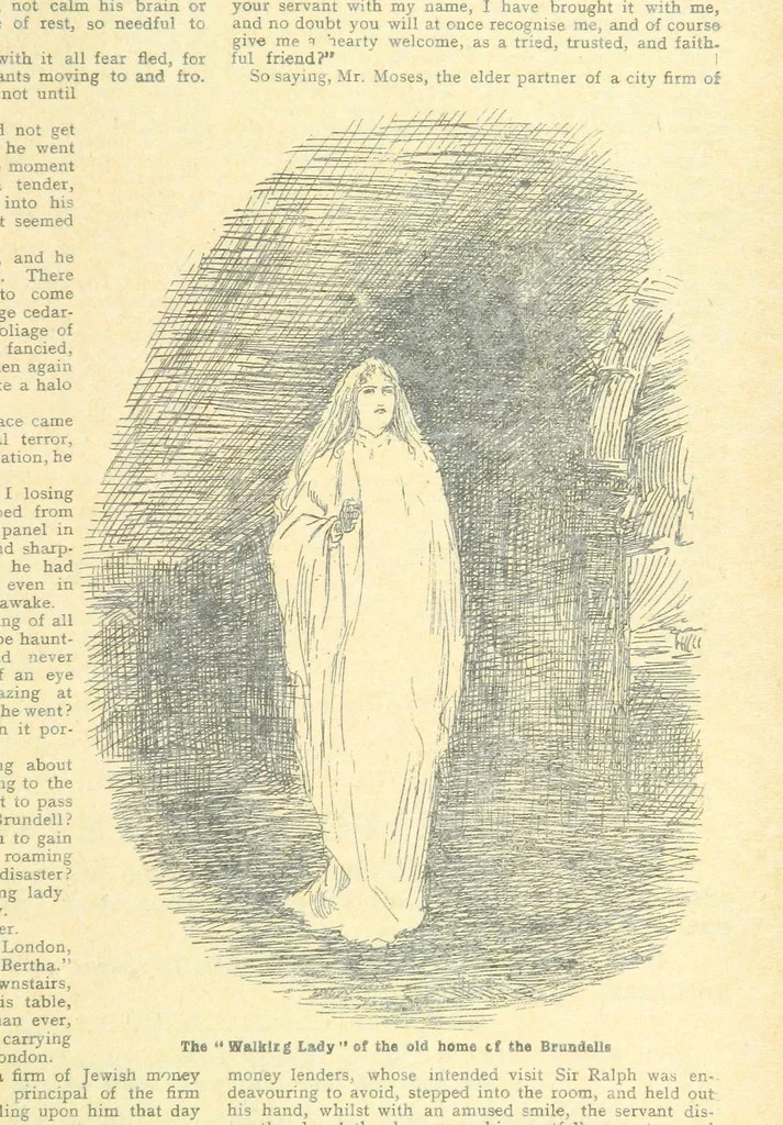 An illustration from Thrilling Life Stories for the Masses, 1892, leaf 263