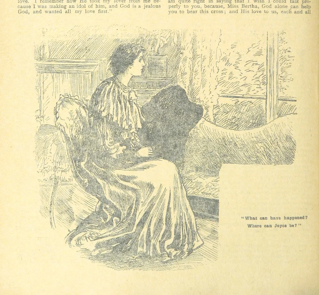 An illustration from Thrilling Life Stories for the Masses, 1892, leaf 272