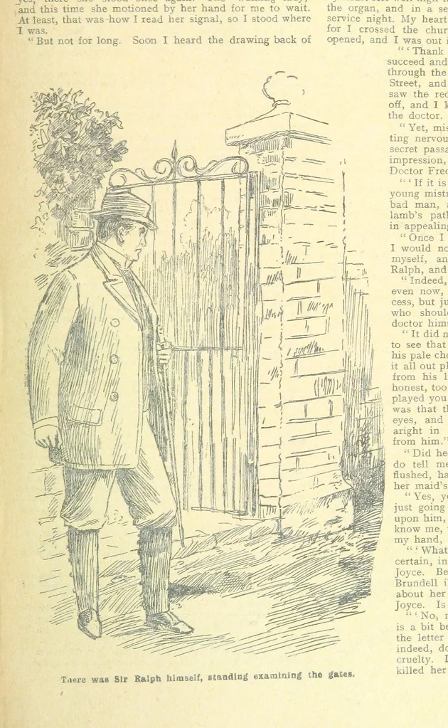 An illustration from Thrilling Life Stories for the Masses, 1892, leaf 279