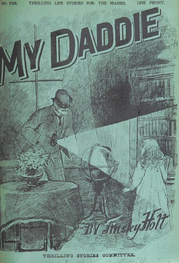 An illustration from Thrilling Life Stories for the Masses, 1892, leaf 307