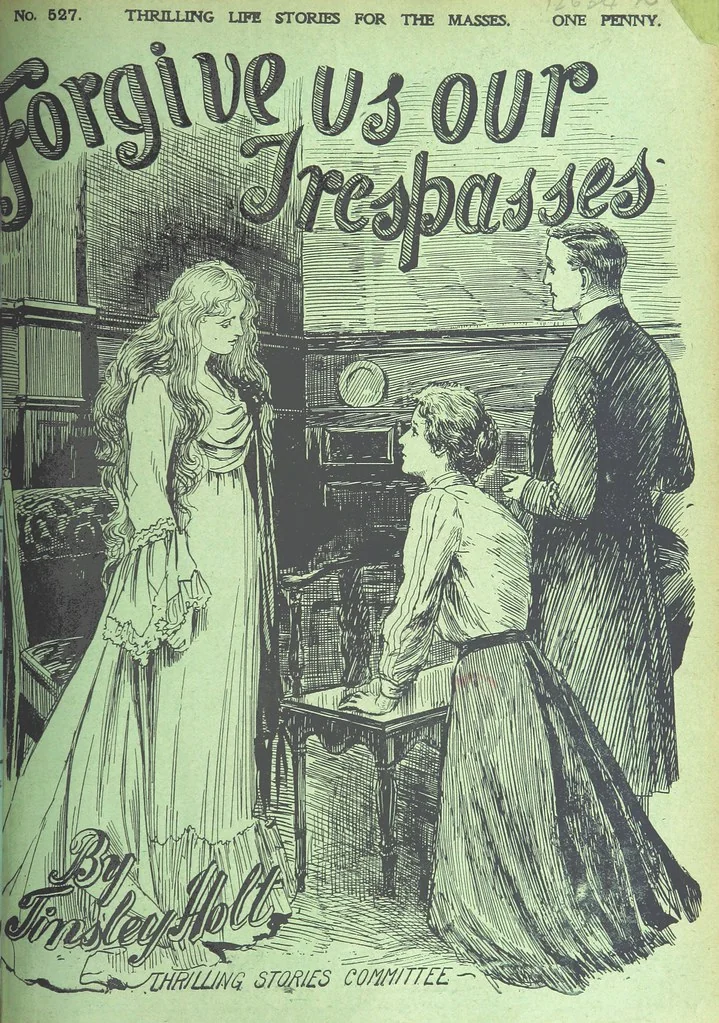 An illustration from Thrilling Life Stories for the Masses, 1892, leaf 327