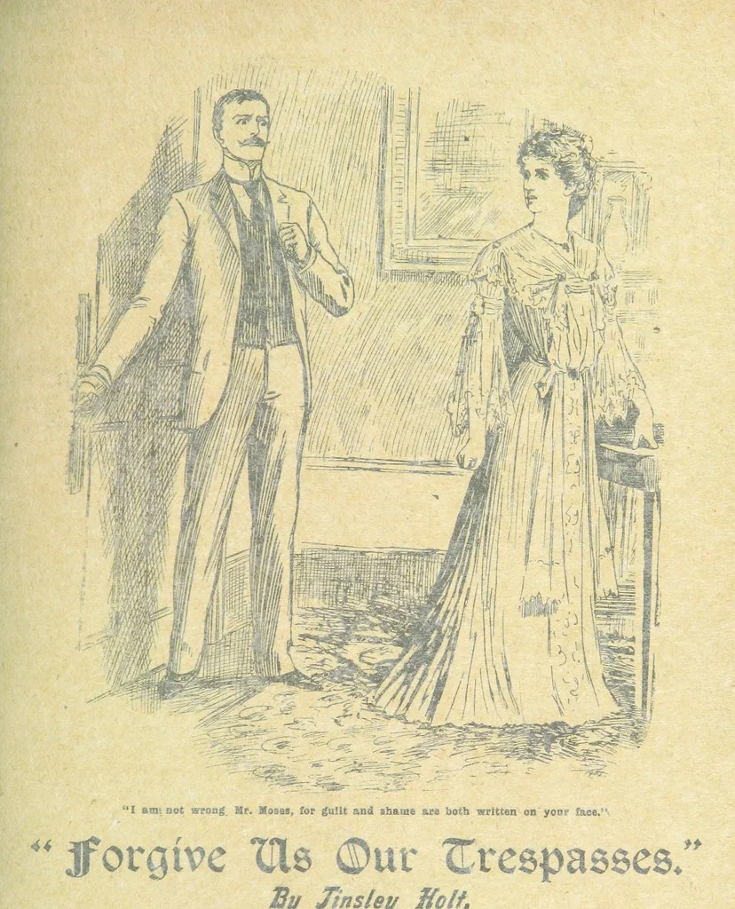 An illustration from Thrilling Life Stories for the Masses, 1892, leaf 329
