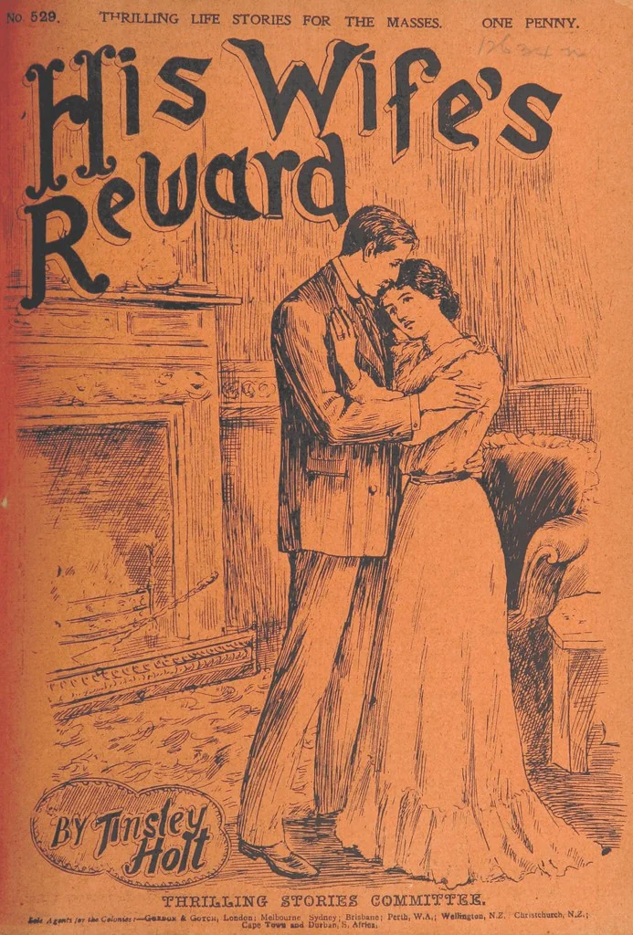An illustration from Thrilling Life Stories for the Masses, 1892, leaf 367