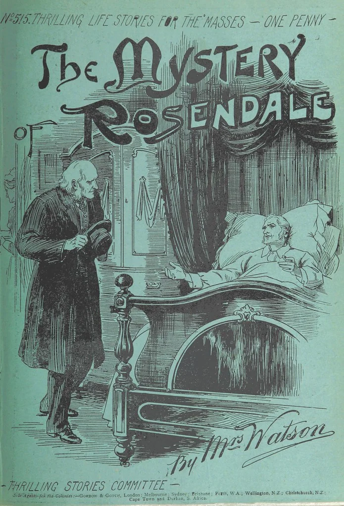 An illustration from Thrilling Life Stories for the Masses, 1892, leaf 87