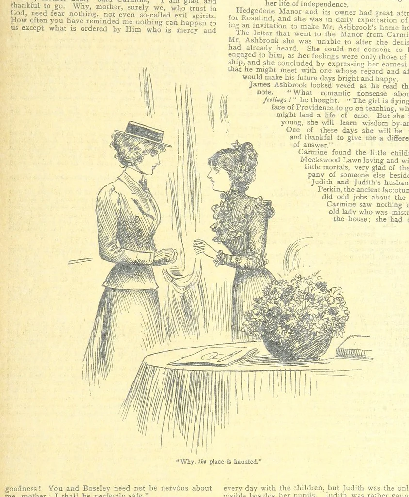 An illustration from Thrilling Life Stories for the Masses, 1892, leaf 11