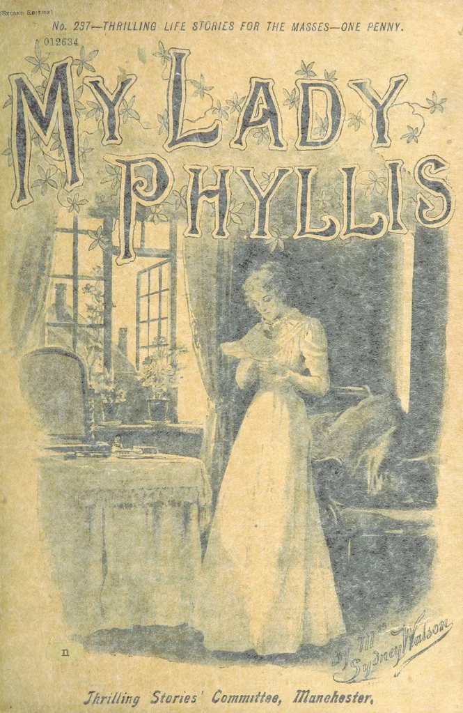 An illustration from Thrilling Life Stories for the Masses, 1892, leaf 147