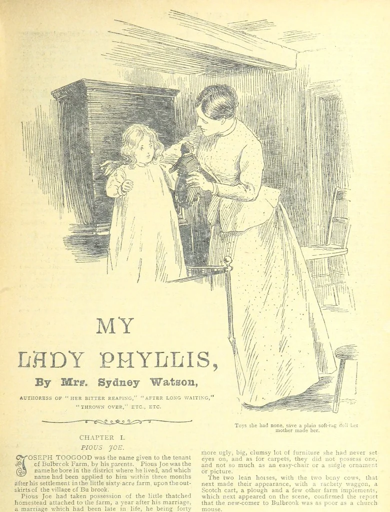 An illustration from Thrilling Life Stories for the Masses, 1892, leaf 149