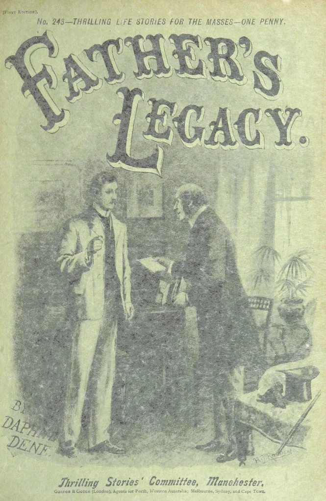 An illustration from Thrilling Life Stories for the Masses, 1892, leaf 267