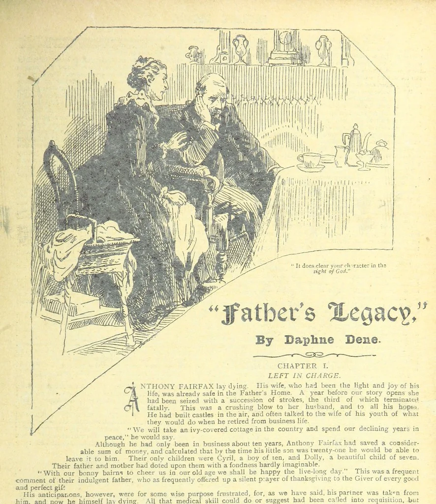 An illustration from Thrilling Life Stories for the Masses, 1892, leaf 269