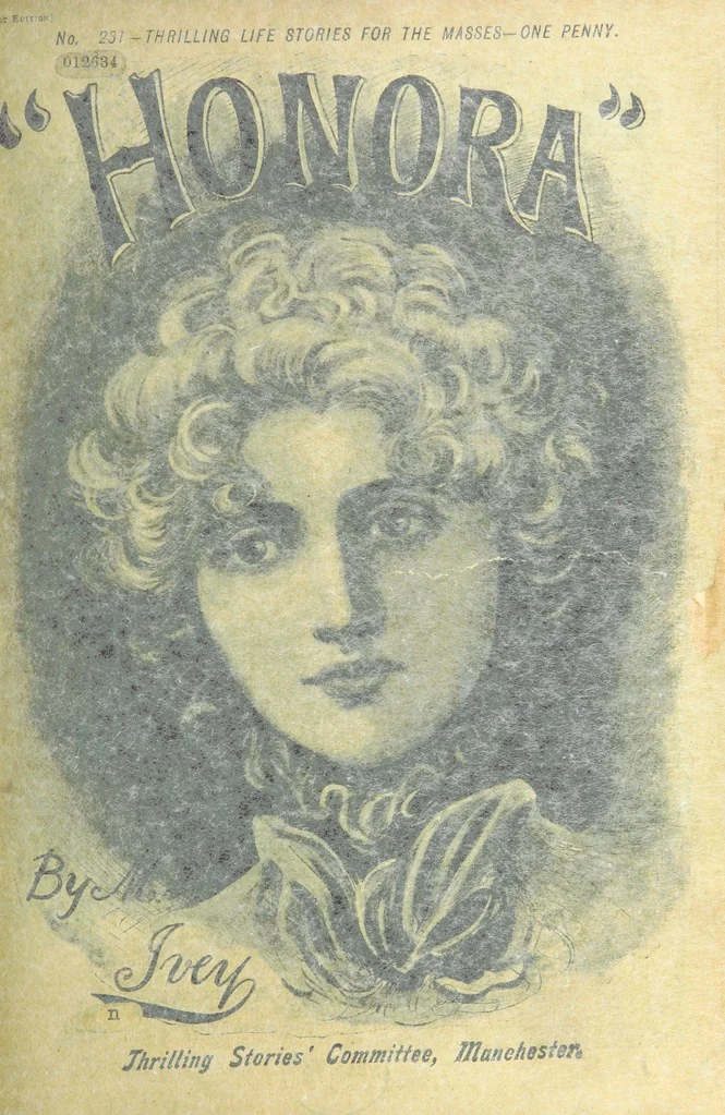 An illustration from Thrilling Life Stories for the Masses, 1892, leaf 27