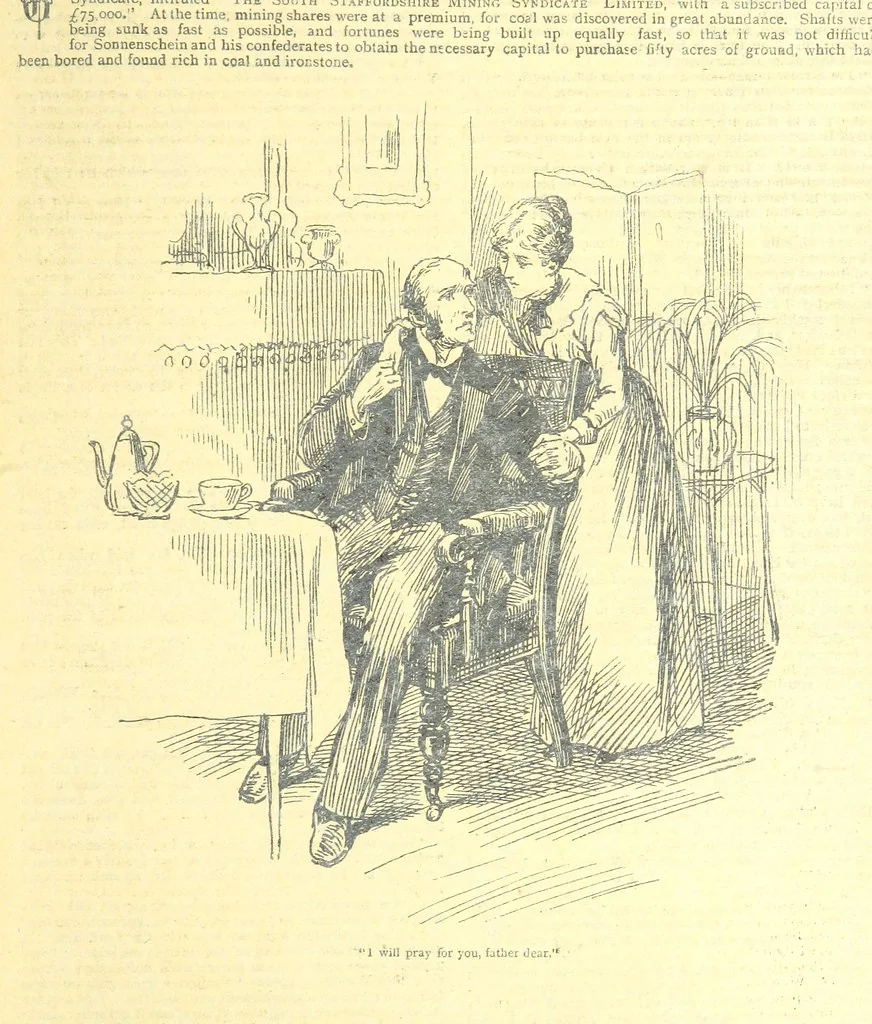 An illustration from Thrilling Life Stories for the Masses, 1892, leaf 271
