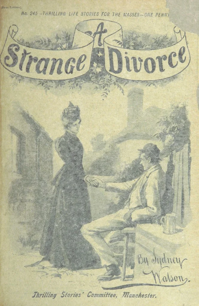 An illustration from Thrilling Life Stories for the Masses, 1892, leaf 307