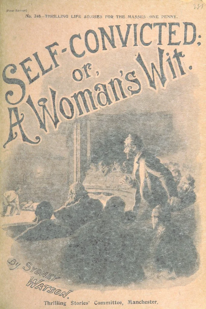 An illustration from Thrilling Life Stories for the Masses, 1892, leaf 367