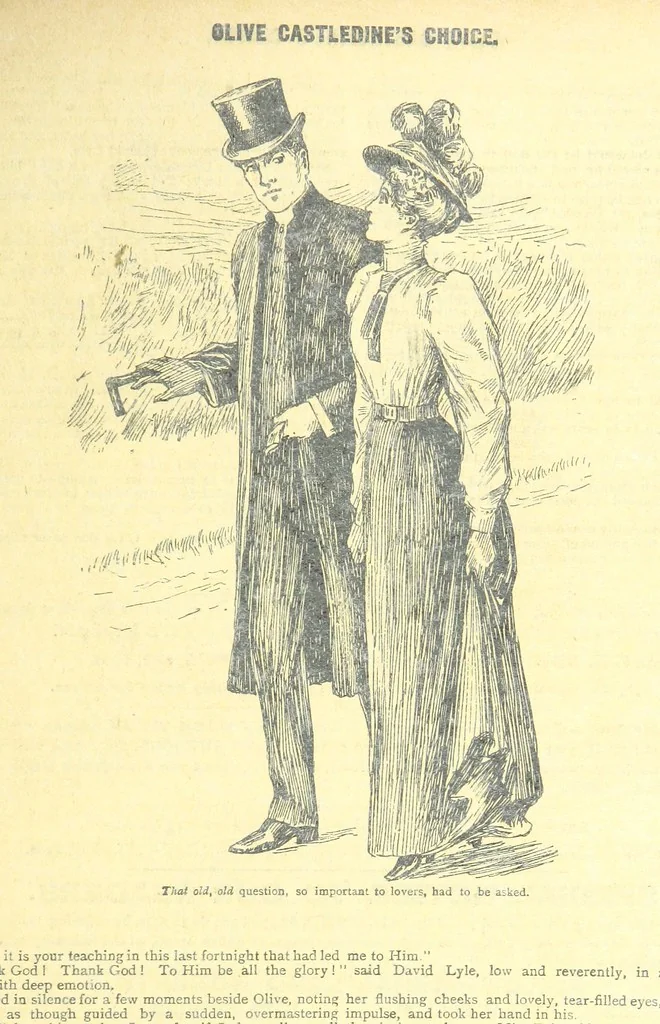 An illustration from Thrilling Life Stories for the Masses, 1892, leaf 403